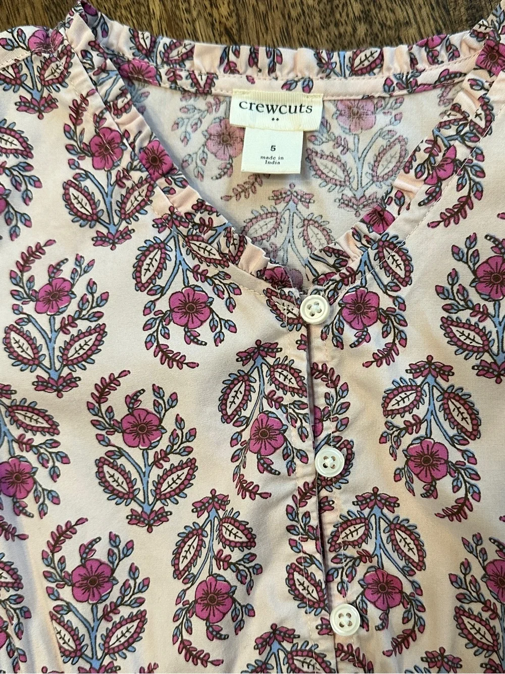 EUC Crewcuts Girl Pink Paisley Dress - Picture 6 of 10